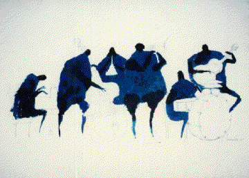 JAZZ SESSION I Jim Tanaka Water Color