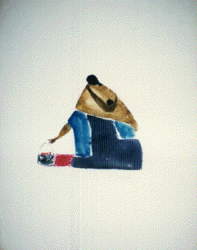 Jim Tanaka Water Color WOMAN WITH BABY