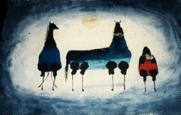 Jim Tanaka Water Color THREE HORSES