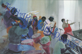 "A Good Man Is Hard To Find" (8 1/2" X 5 1/2") Art/Jim Tanaka Jazz Series #